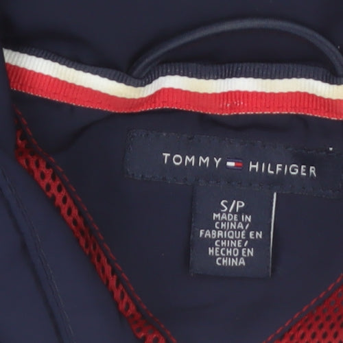 Tommy Hilfiger Women's Blue Bomber Jacket Size S Full Zip Lightweight