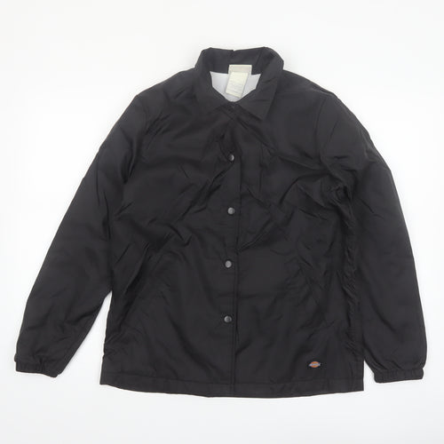Dickies Womens Black Nylon Coach Jacket S Casual Workwear Style
