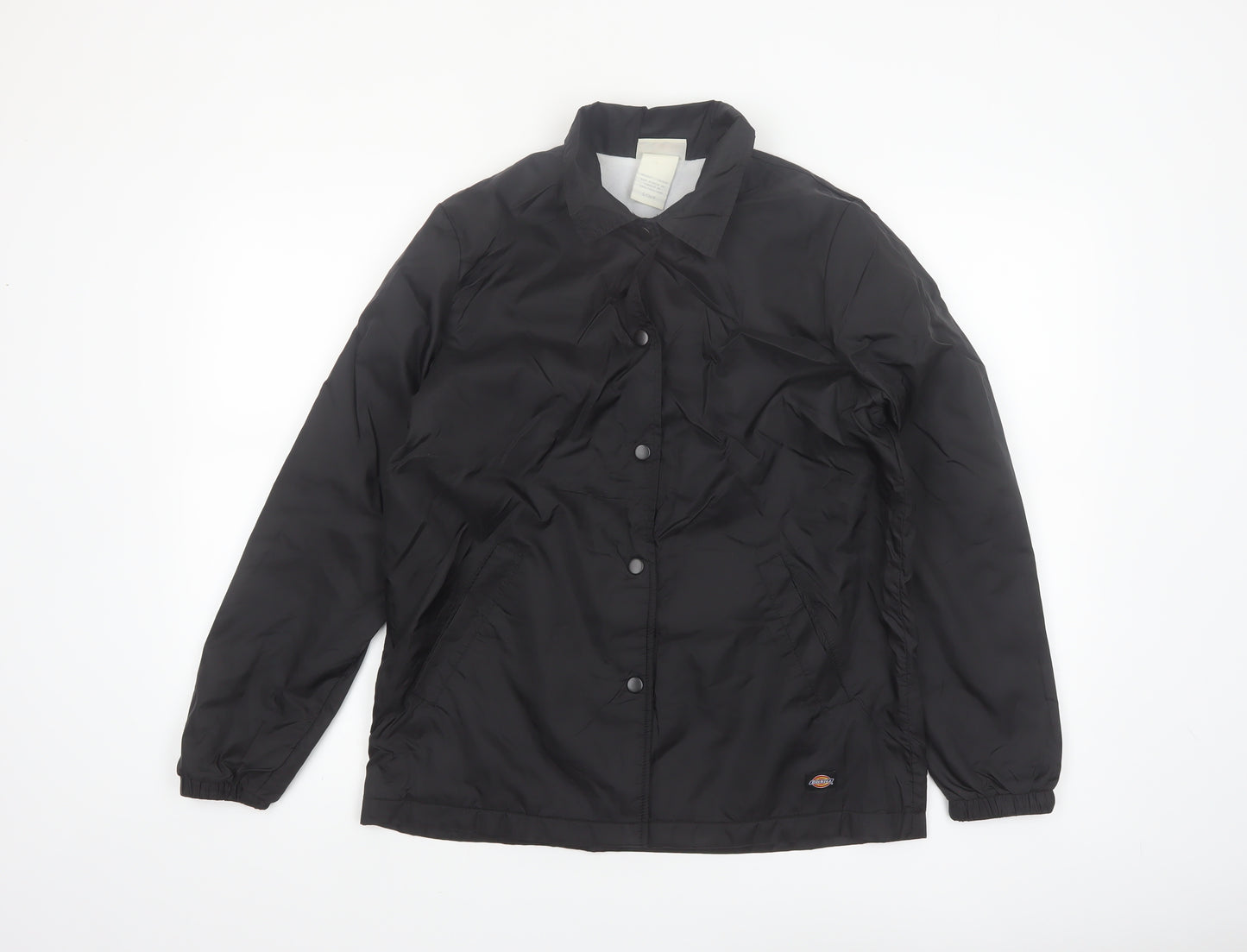 Dickies Womens Black Nylon Coach Jacket S Casual Workwear Style