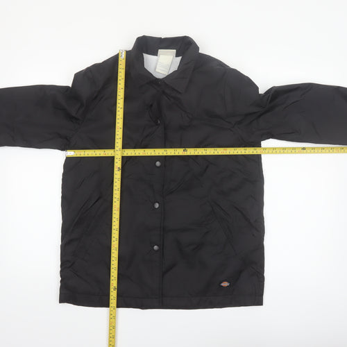 Dickies Womens Black Nylon Coach Jacket S Casual Workwear Style