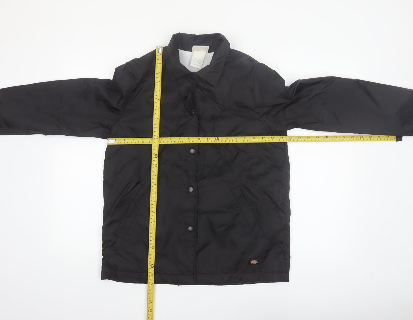 Dickies Womens Black Nylon Coach Jacket S Casual Workwear Style