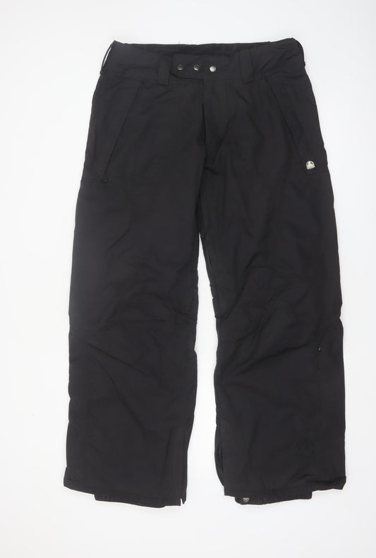 PowderRoom Trilogy Mens Black L Snow Pants Waterproof Winter Trousers