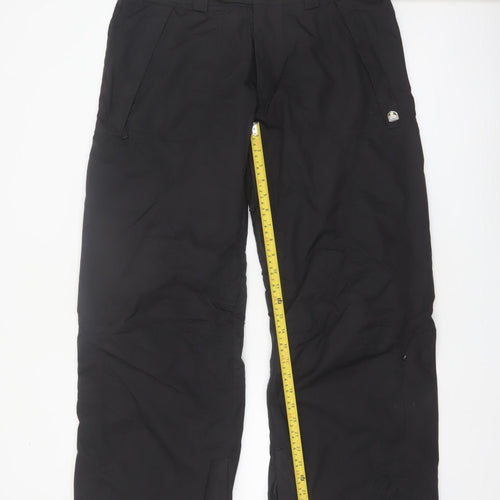 PowderRoom Trilogy Mens Black L Snow Pants Waterproof Winter Trousers