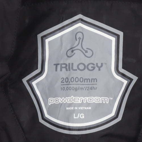 PowderRoom Trilogy Mens Black L Snow Pants Waterproof Winter Trousers