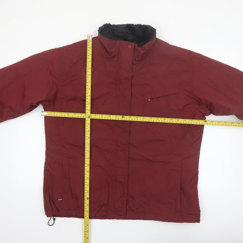 Columbia Women's Red XL Puffer Jacket Waterproof Winter Outdoor Coat