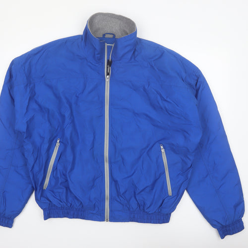 Russell Athletic Men's Blue L Water Resistant Sports Jacket