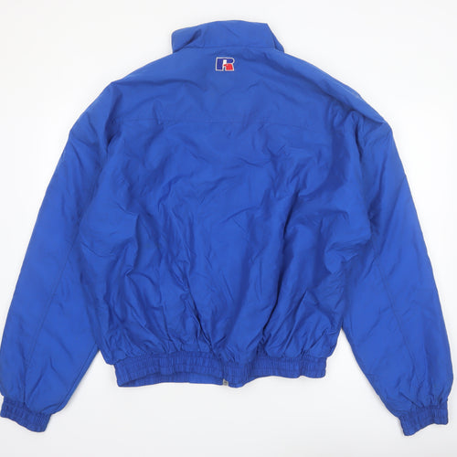 Russell Athletic Men's Blue L Water Resistant Sports Jacket