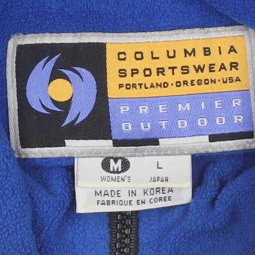 Columbia Women Black M Puffer Jacket Winter Fleece Lined Outdoor