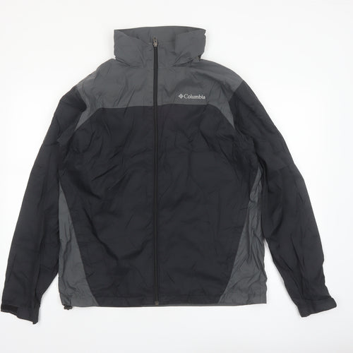 Columbia Men's Black M Windbreaker Jacket Lightweight Outdoor Coat