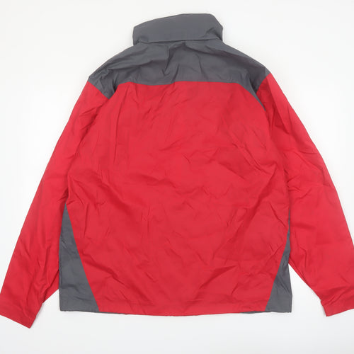 Columbia Men's Red Windbreaker Jacket L Lightweight Outdoor