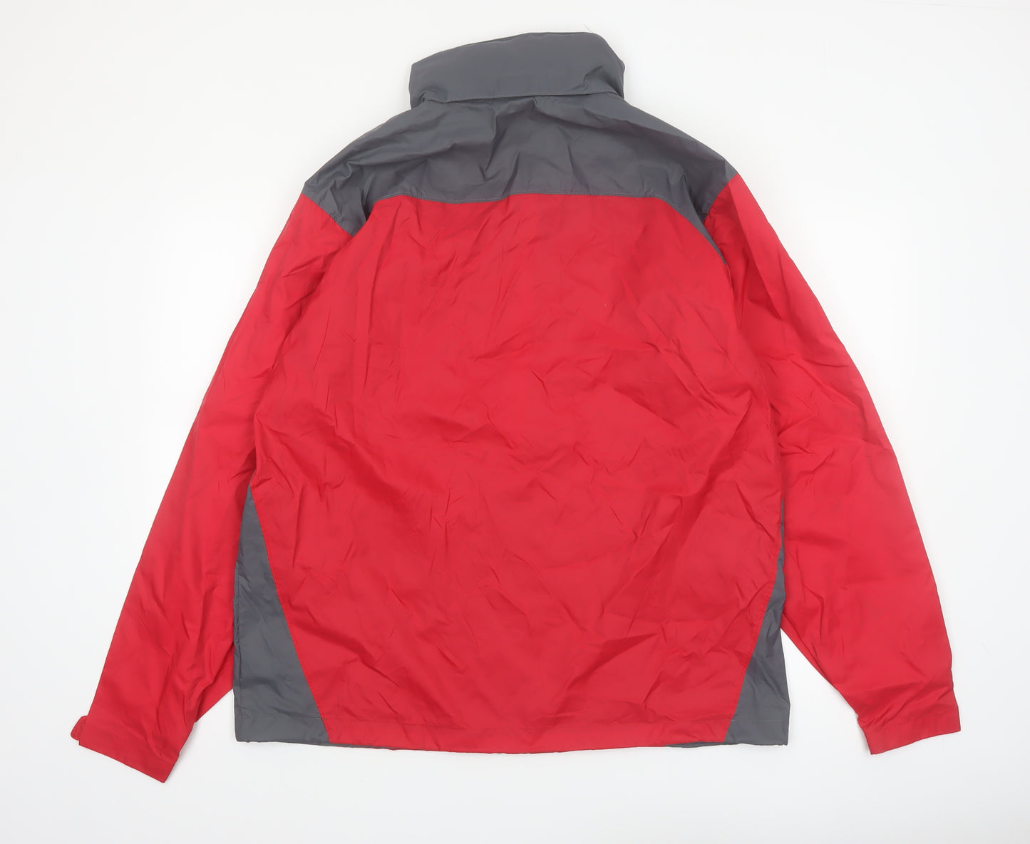 Columbia Men's Red Windbreaker Jacket L Lightweight Outdoor