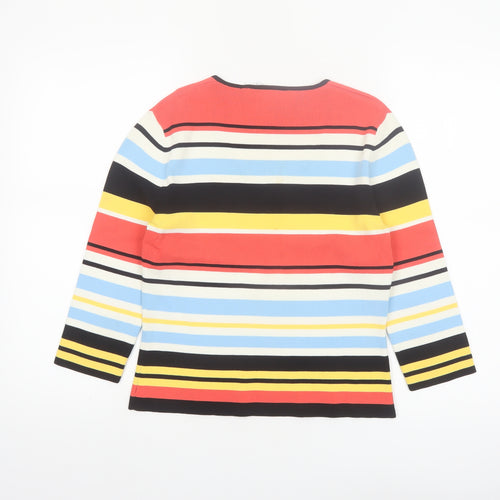 Cyrus Women's Multicoloured Striped Knit Pullover Jumper Size M