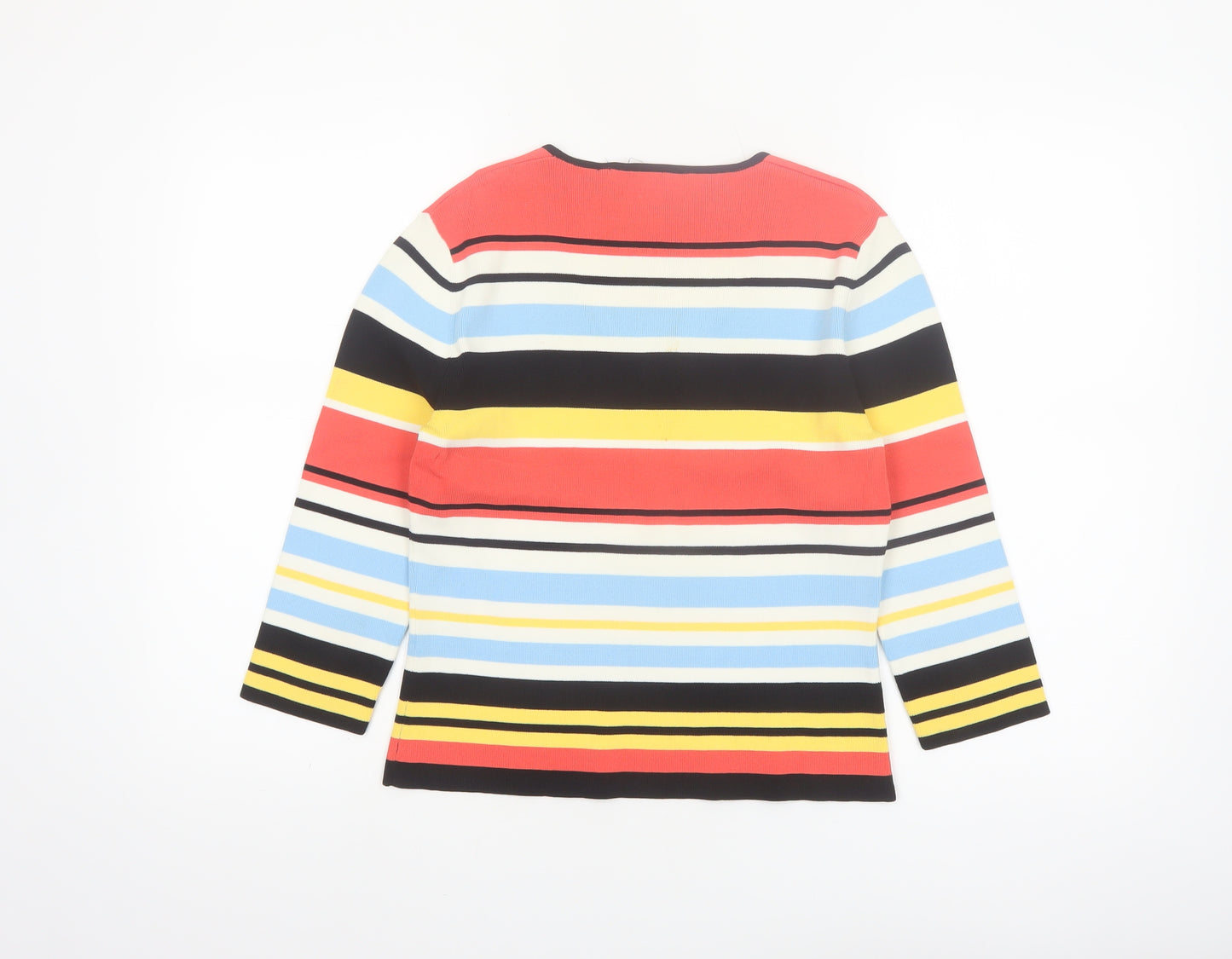 Cyrus Women's Multicoloured Striped Knit Pullover Jumper Size M