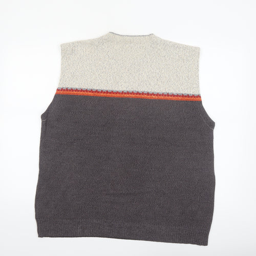 Pierre Cardin Men’s Multicoloured Fair Isle Wool Vest L