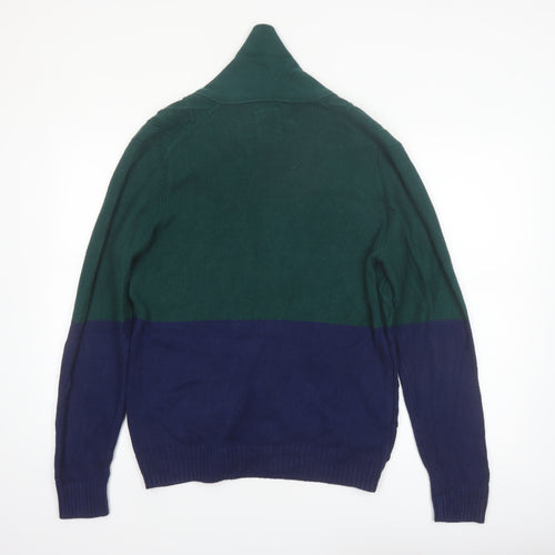 CPO Provisions Men’s Green Blue Cable Knit Cotton Cardigan M