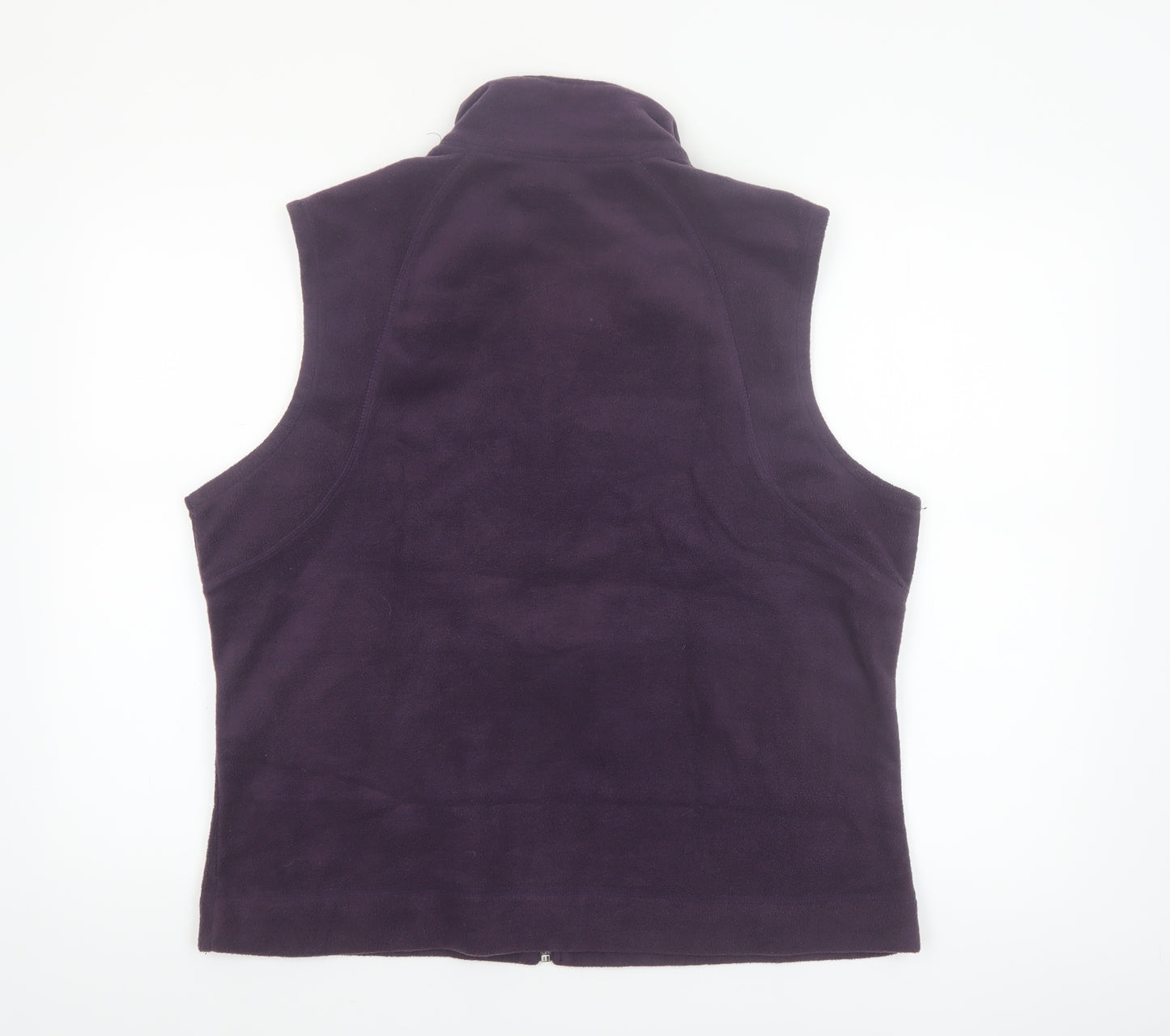 Columbia Women's Purple Fleece Zip Waistcoat XL Outdoor Bodywarmer
