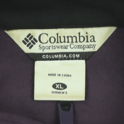 Columbia Women's Purple Fleece Zip Waistcoat XL Outdoor Bodywarmer