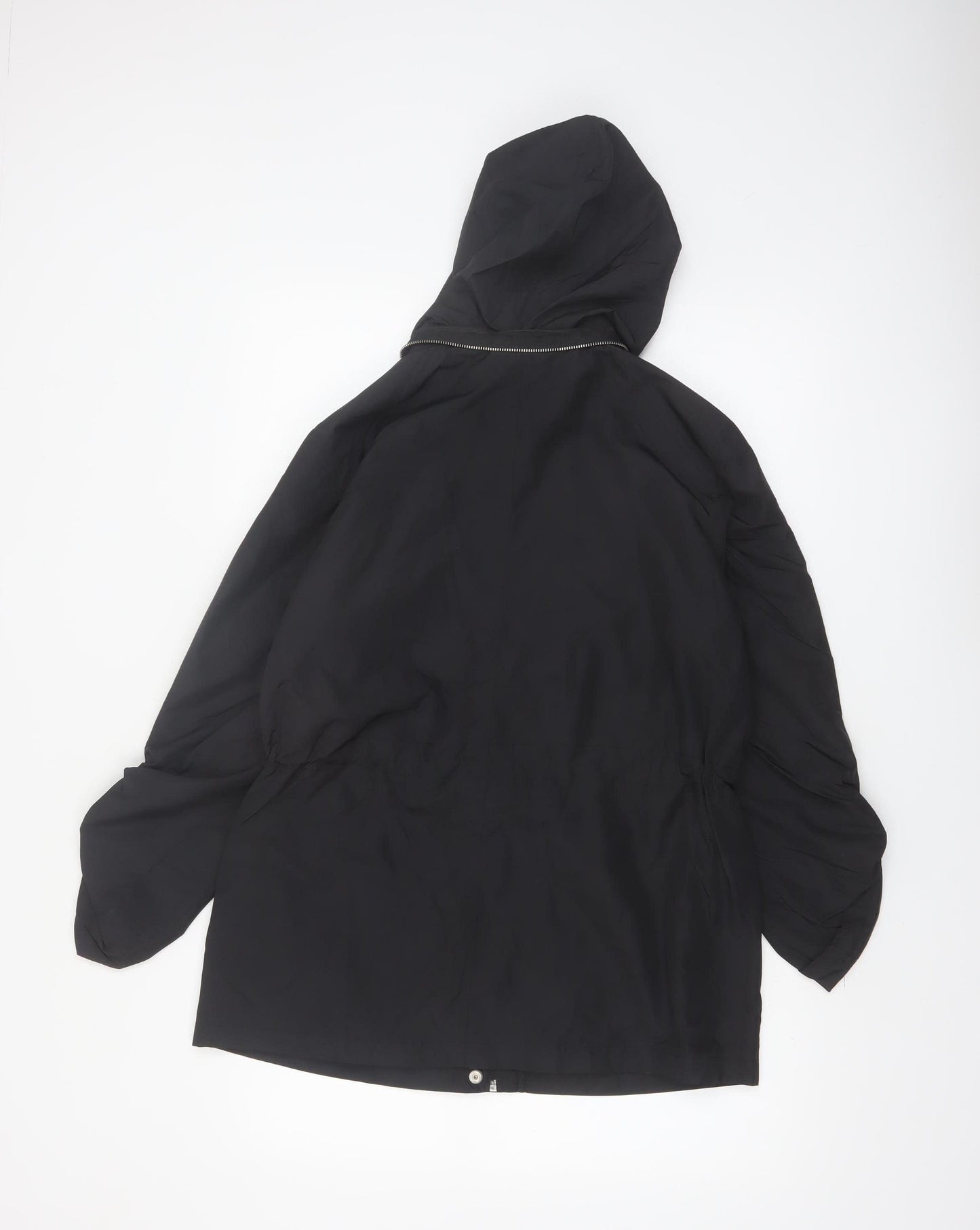 Style & Co. Women’s Black Hooded Mid-Length Anorak Jacket Size S