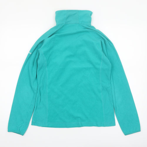 Columbia Women Teal Fleece 1/4 Zip Pullover Sweatshirt Size M