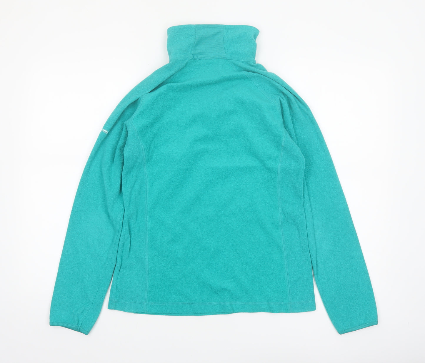 Columbia Women Teal Fleece 1/4 Zip Pullover Sweatshirt Size M