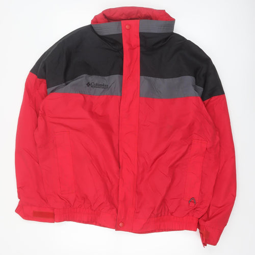 Columbia Men's Red Water Resistant Windproof Puffer Jacket L