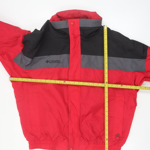 Columbia Men's Red Water Resistant Windproof Puffer Jacket L