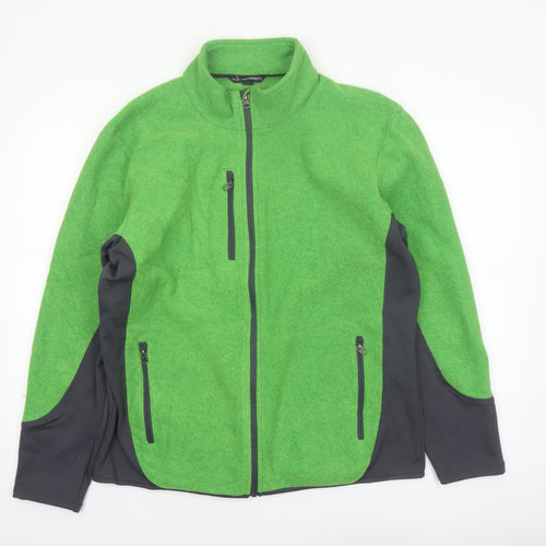 Port Authority Mens Green Soft Shell Fleece Jacket Size L