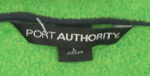 Port Authority Mens Green Soft Shell Fleece Jacket Size L