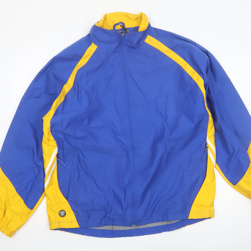 Holloway Men's Blue & Yellow Windbreaker Jacket Size L Sports Style