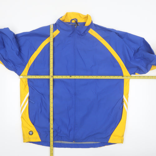 Holloway Men's Blue & Yellow Windbreaker Jacket Size L Sports Style