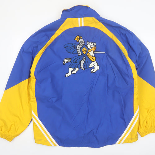 Holloway Men's Blue & Yellow Windbreaker Jacket Size L Sports Style