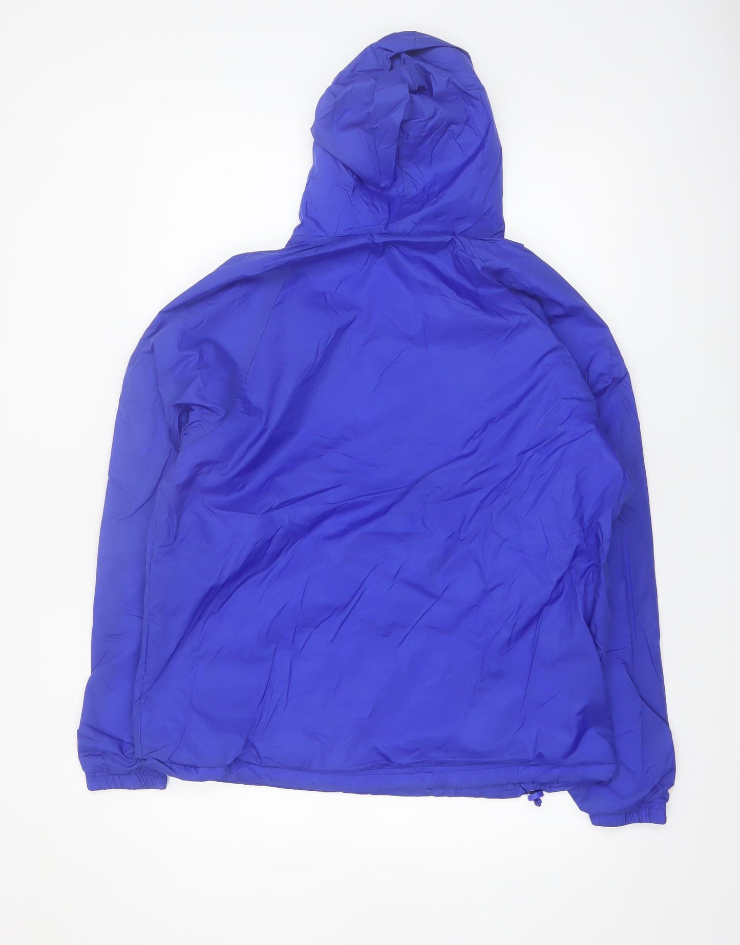 Charles River Apparel Men's Blue Anorak Windproof Hooded Jacket Size S