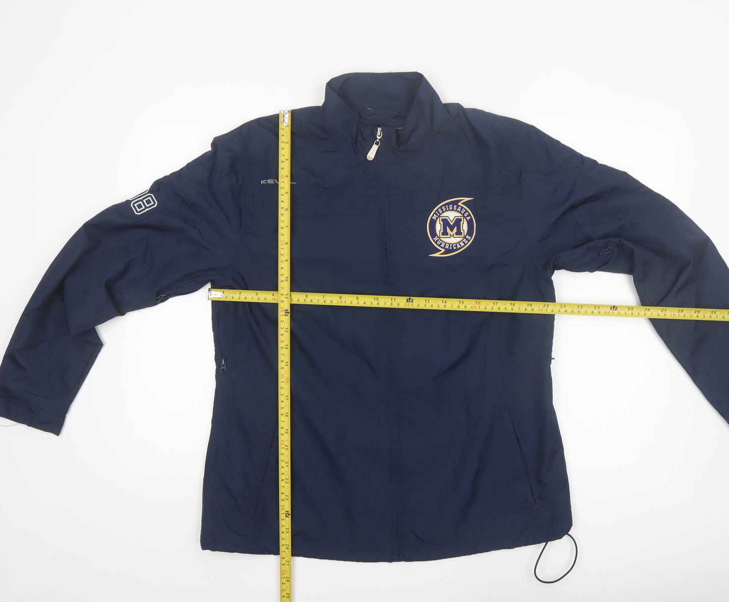 Kewl Men’s Blue Windbreaker Jacket L Sports Team Mississauga Hurricanes