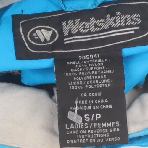 Wetskins Women's Blue Waterproof Ski Jacket Size S Hooded Winter Coat