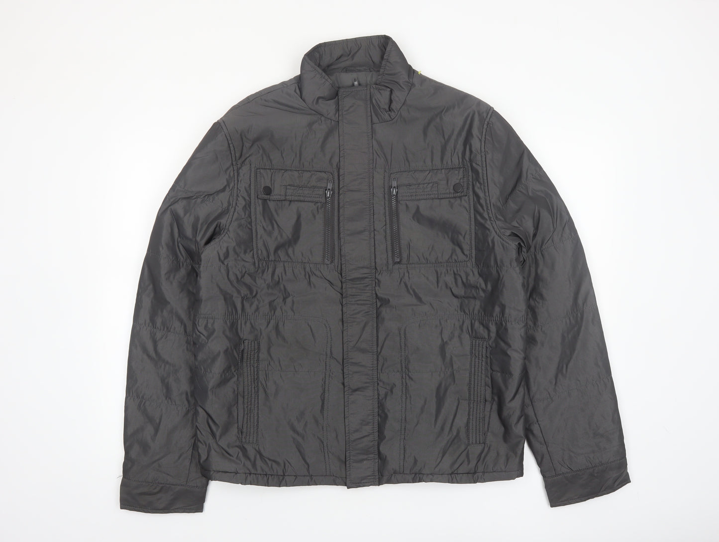 IN-C International Concepts Men's Grey L Puffer Jacket Polyester
