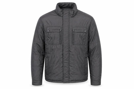 Front view of IN-C International Concepts Men's Grey L Puffer Jacket Polyester