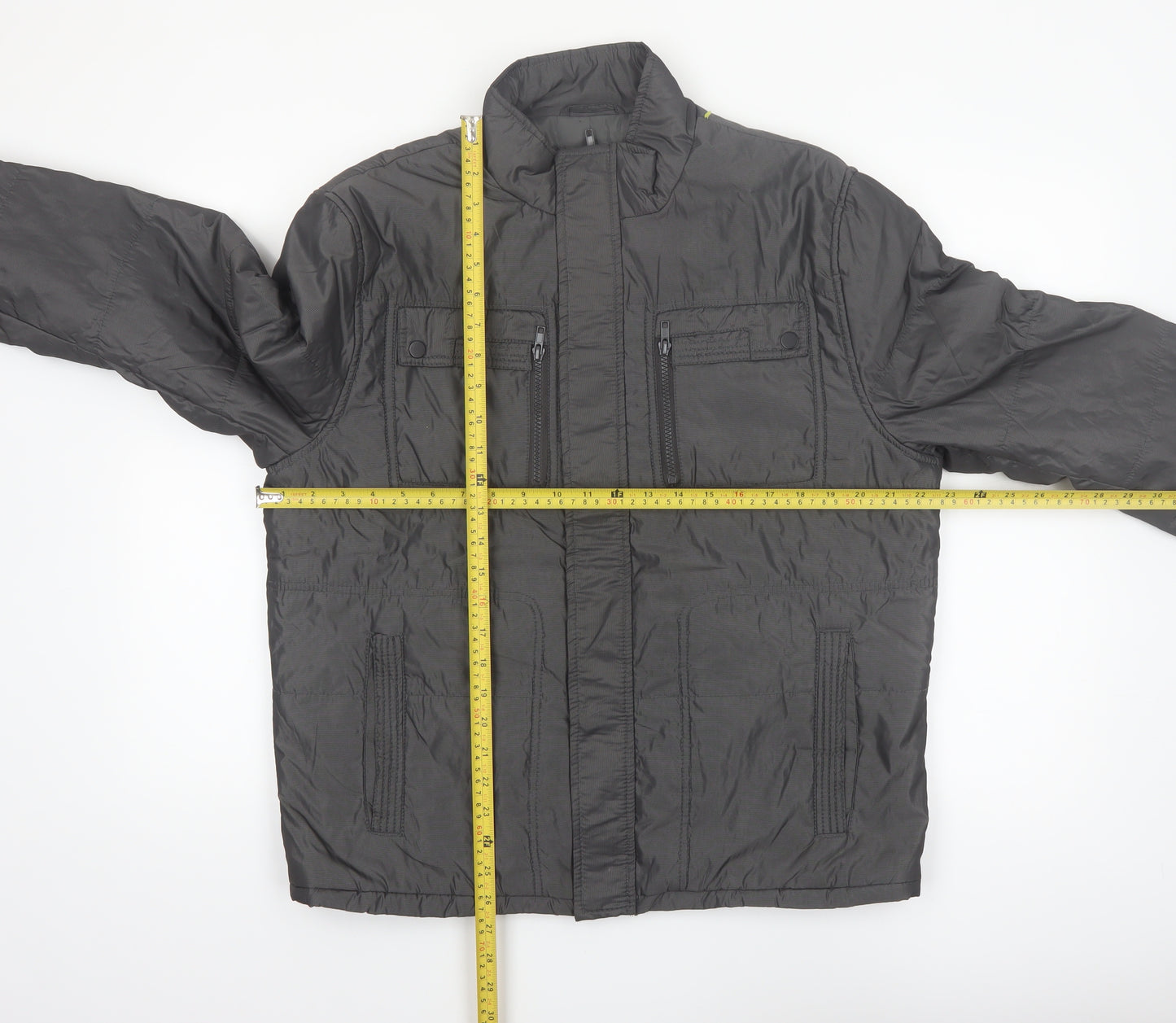 IN-C International Concepts Men's Grey L Puffer Jacket Polyester