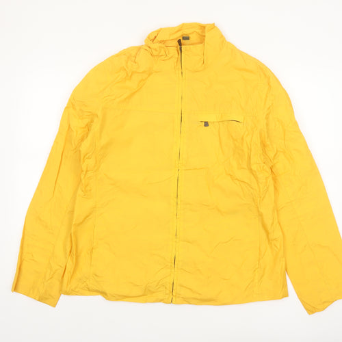 Dockers Womens Yellow XL Windbreaker Lightweight Jacket