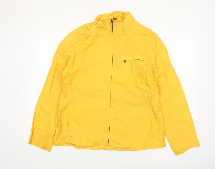 Dockers Womens Yellow XL Windbreaker Lightweight Jacket