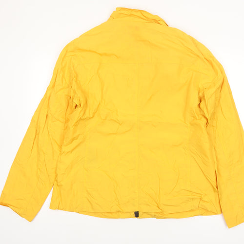 Dockers Womens Yellow XL Windbreaker Lightweight Jacket