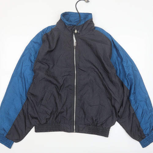 San Francisco Sport Men's Blue Black L 90s Windbreaker Jacket
