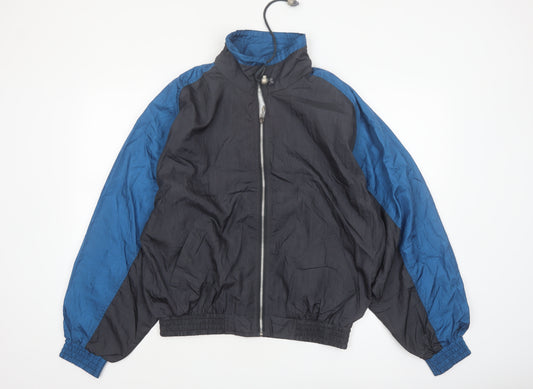 San Francisco Sport Men's Blue Black L 90s Windbreaker Jacket