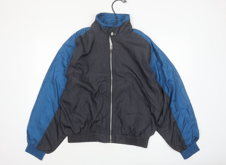 San Francisco Sport Men's Blue Black L 90s Windbreaker Jacket