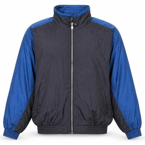 San Francisco Sport Men's Blue Black L 90s Windbreaker Jacket