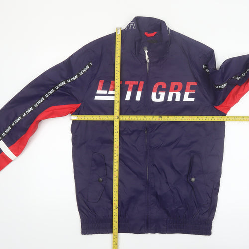 Le Tigre Men's Blue M Windbreaker Jacket Lightweight Casual