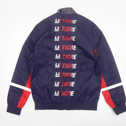 Le Tigre Men's Blue M Windbreaker Jacket Lightweight Casual