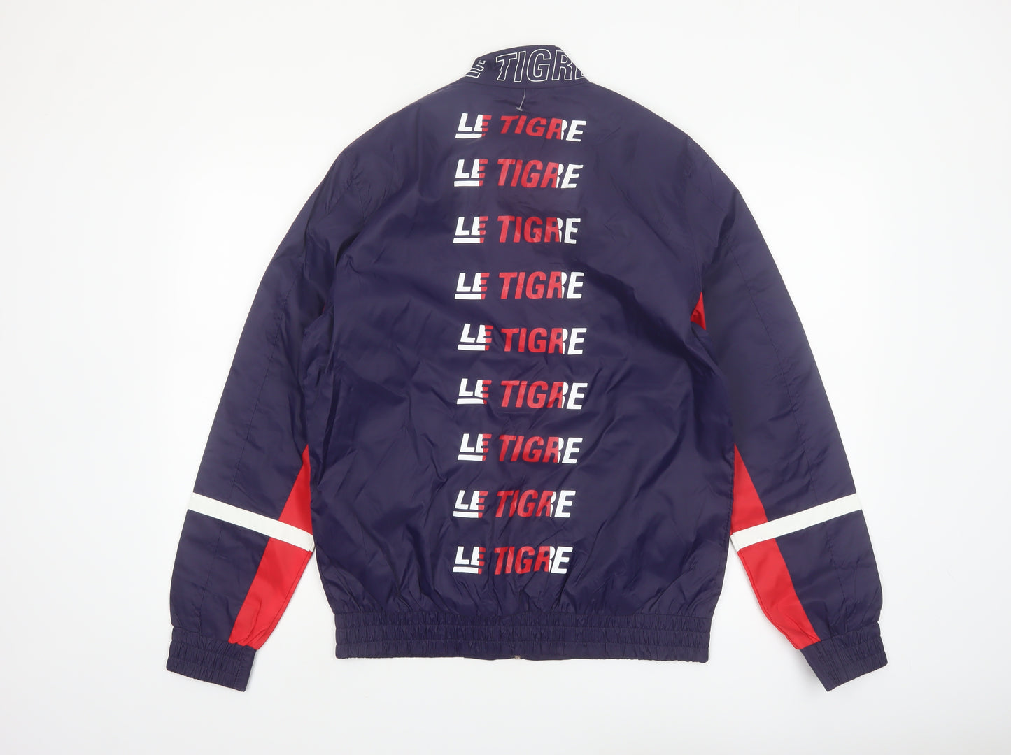 Le Tigre Men's Blue M Windbreaker Jacket Lightweight Casual