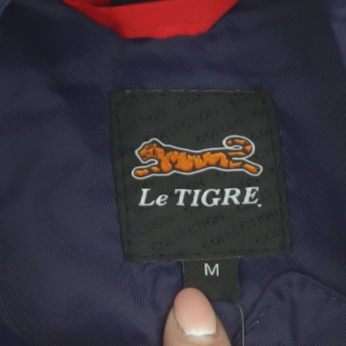 Le Tigre Men's Blue M Windbreaker Jacket Lightweight Casual