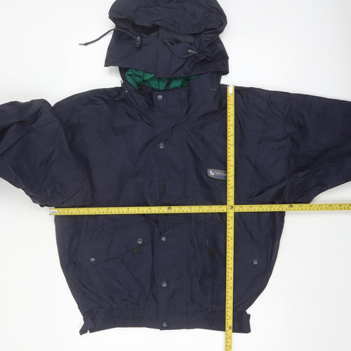 Wetskins Men's Blue Waterproof Hooded Rain Jacket Size S