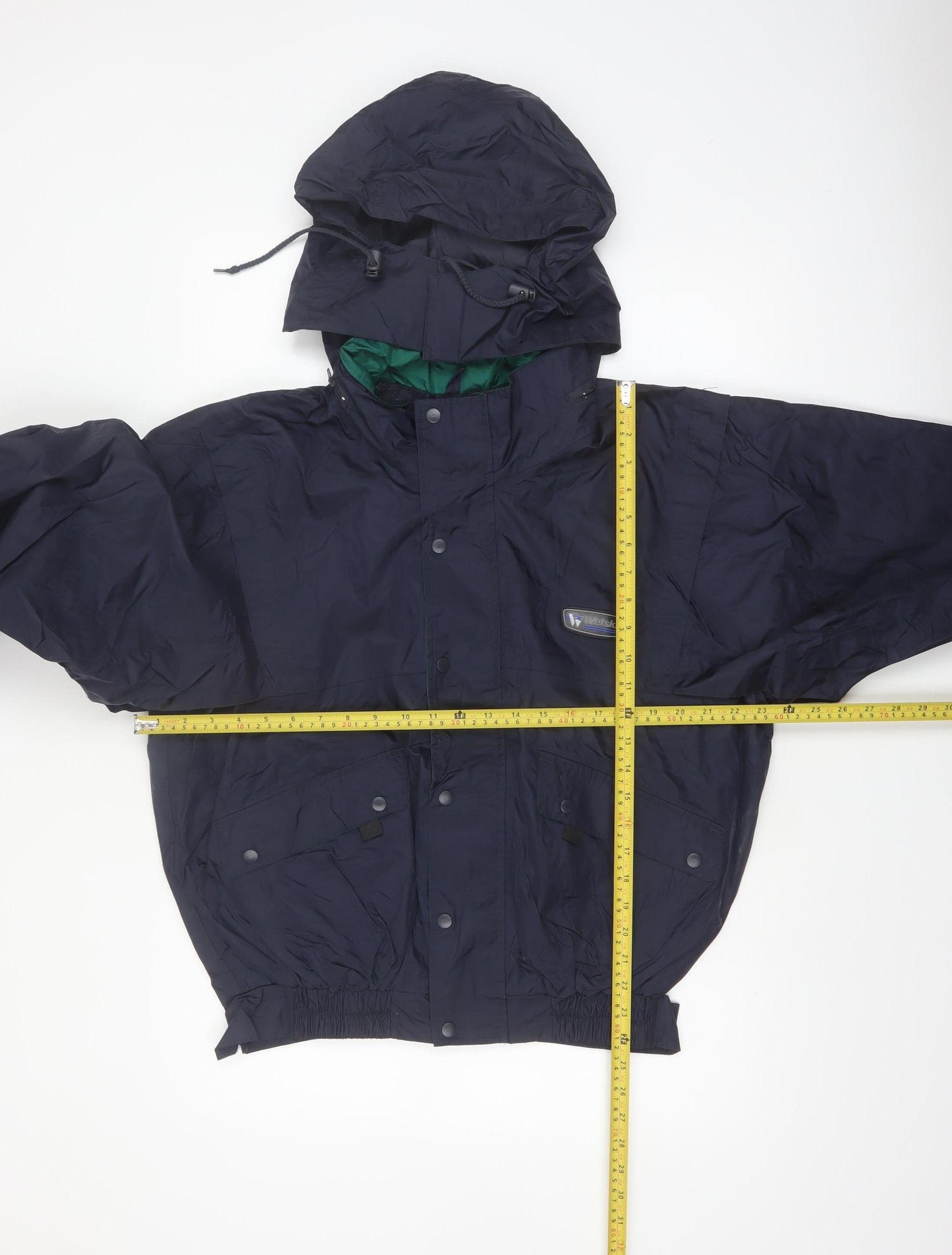 Wetskins Men's Blue Waterproof Hooded Rain Jacket Size S